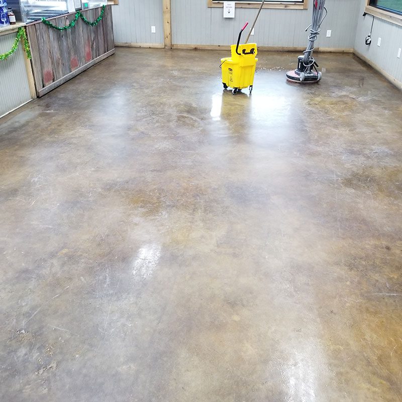 Polishing the hardfloor